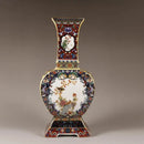 Ljojo™ Ancient Enamel Flower Bird Vase Collection - Home Desk Decor
