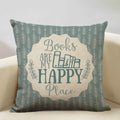 Ljojo Life Beautiful Words Linen Cushion Cover 45x45cm Luxe Bedroom Decor