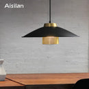 Ljojo Metal Pendant Light with Replaceable E27 Bulb for Dining, Bar, and Cafe