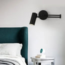 Ljojo Long Arm Wall Lamp in Black Gold - Ideal for Bedroom, Study, Living Room