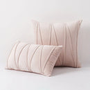 Blue Velvet Cushion Cover Set 18x18" - Ljojo Decorative Pillows for Living Room