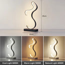 Ljojo Modern 15W LED Table Lamp with Remote Control - Nordic Desk Light for Bedroom and Study