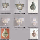 Blue Grey White Beads Chandelier Nordic Lighting for Kitchen Bedroom by Ljojo
