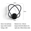 Ljojo LED Wall Lamp: Modern Simplicity for Indoor Living Room, Bedroom, and Aisle Lighting