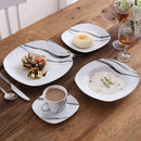 Ljojo 30-Piece Porcelain Dinnerware Set with Cups and Plates