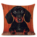Colourful Bull Terrier & Dachshund 3D Cushion Cover for Home Sofa by Ljojo