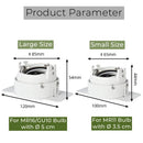 Adjustable LED Ceiling Downlight for GU10/MR16/MR11 Bulb, Ljojo Spot Lighting Fixture