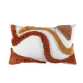 Beige Grey Tufted Coral Pillow Cover by Ljojo for Stylish Home Decor