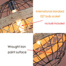 Ljojo Loft Retro Hemp Rope Industrial Chandelier Pendant Light for Dining Room