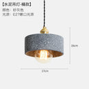 Ljojo Loft Industrial Edison Pendant Lights - Modern Nordic Cement LED Fixture