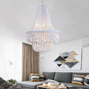 Blue Grey White Beads Chandelier Nordic Lighting for Kitchen Bedroom by Ljojo