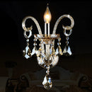 Ljojo Luxury Crystal Lamp Bedside Wall Light Fixture 1/2/3 Heads