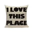 Ljojo Love Letter Cushion Cover Decorative Pillows Sofa Car Home Decor Linen Throw Pillow Case