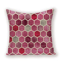 Geometric Linen Cushion Cover for Home Decor - Ljojo's Stylish Throw Pillow Case