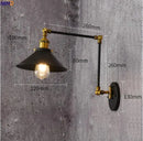 Ljojo Loft Retro LED Wall Lamp Swing Arm Industrial Sconce Luminaire