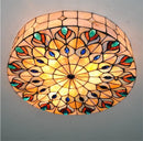 Ljojo Meditteranean Sea Shell Peacock Tail Ceiling Light with E27 Holder