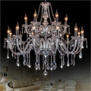 Ljojo 18-Arm K9 Crystal Double Layer Chandelier