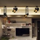 Ljojo Loft Industrial Ceiling Light - Adjustable Lifting Flexible Hanging Lamp for Home and Restaurant