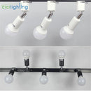 Ljojo Minimalist E27 Track Light with Adjustable Direction in Ceiling Mounted Fixture