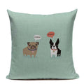 Ljojo Luxury Animal Pillow Case - 45x45cm Square Custom Cushion