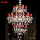 Ljojo Luxury Crystal Chandelier with 24 Lights for Modern Hotel Lobby