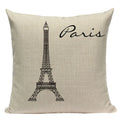 Ljojo London Bridge Paris Eiffel Tower Decorative Printed Throw Pillows