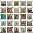 Ljojo London Bridge Paris Eiffel Tower Decorative Printed Throw Pillows
