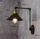 Ljojo Loft Retro LED Wall Lamp Swing Arm Industrial Sconce Luminaire