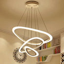Ljojo LED Circle Rings Pendant Lights for Modern Living and Dining Rooms