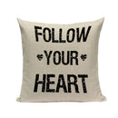 Ljojo Love Letter Cushion Cover Decorative Pillows Sofa Car Home Decor Linen Throw Pillow Case