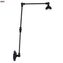 Ljojo Long Arm LED Wall Lights - Adjustable Swing Industrial Sconce