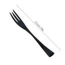 Ljojo Mirror Black Fish Fork Set - 18/10 Stainless Steel Cutlery Set