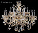 Ljojo Luxury Crystal Chandelier Gold/Cognac/Clear Modern Big Lustres Lighting Fixture