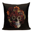 Ljojo Mexican Skull Cushion Covers: High-Quality Black Throw Pillow Cases