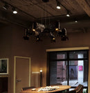 Ljojo Loft Industrial Chandelier: Retro & Creative Lighting for Home, Restaurant, Cafe & Store