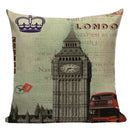 Ljojo London Bridge Paris Eiffel Tower Decorative Printed Throw Pillows