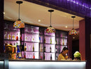 Ljojo Mediterranean Style Mosaic LED Pendant Light for Dining Room Bar