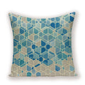 Geometric Linen Cushion Cover for Home Decor - Ljojo's Stylish Throw Pillow Case