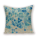 Geometric Linen Cushion Cover for Home Decor - Ljojo's Stylish Throw Pillow Case