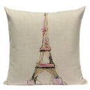 Ljojo London Bridge Paris Eiffel Tower Decorative Printed Throw Pillows