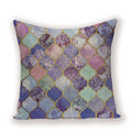 Geometric Linen Cushion Cover for Home Decor - Ljojo's Stylish Throw Pillow Case