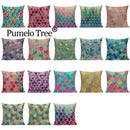 Geometric Linen Cushion Cover for Home Decor - Ljojo's Stylish Throw Pillow Case