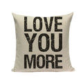 Ljojo Love Letter Cushion Cover Decorative Pillows Sofa Car Home Decor Linen Throw Pillow Case
