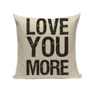 Ljojo Love Letter Cushion Cover Decorative Pillows Sofa Car Home Decor Linen Throw Pillow Case