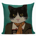 Ljojo Meow Star Cat Cushion Cover 45x45cm - Cute Cartoon Animal Design