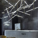 Industrial Style Office Chandelier Pendant Light LED Ceiling Lamp for Living Room Lobby Hotel Cashier Counter