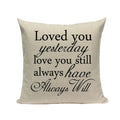 Ljojo Love Letter Cushion Cover Decorative Pillows Sofa Car Home Decor Linen Throw Pillow Case