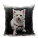 Animal Dog Cushion Cover French Bulldog Pug Pillowcase Woven Linen Decor Home Ljojo