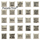 Ljojo Love Letter Cushion Cover Decorative Pillows Sofa Car Home Decor Linen Throw Pillow Case