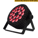 Ljojo™ LED Flat Par Light 18x12W/18x18W RGBWA UV Wireless DMX 512 - DJ Disco Party